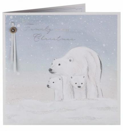 Kutup ayısı Noel kartı