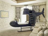 Lüks Helikopter Temalı Çocuk Yatağı En Az £ 35k Mal Olacak