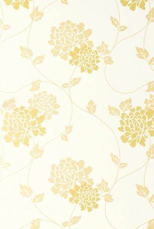 Isadore Camomile Sarı Beyaz Çiçekli Duvar Kağıdı £ 44