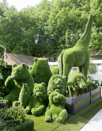 easigrass tarafından rhs chelsea çiçek fuarında suni çim sergisi 2017