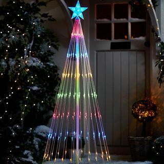 5.5ft Şelale LED İç MekanDış Mekan Noel Ağacı Işığı