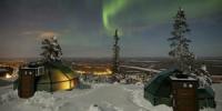 Kuzey Işıklarını Takip Etmek İçin Yeni Bir Vahşi Yaşam Kabinde Arktik Finlandiya'da Kızak Yapabilirsiniz