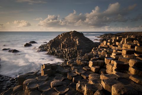 Giant's Causeway, Antrim Bölgesi, Kuzey İrlanda, İngiltere