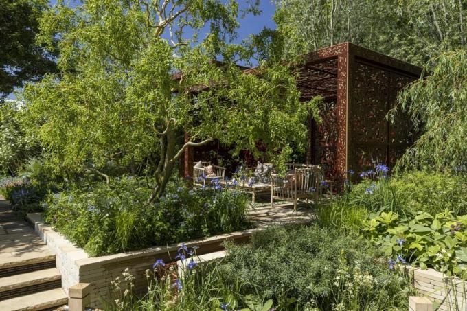 morris and co tasarımı ruth willmott sponsorluğunda morris co show garden rhs chelsea flower show 2022