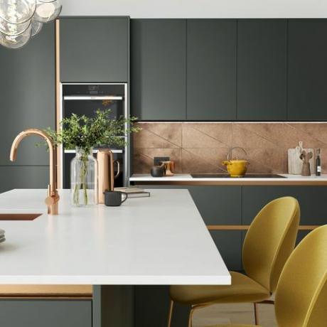 modern mutfak tasarımı metalik vurgular ev güzel islington mutfak alp ana üs