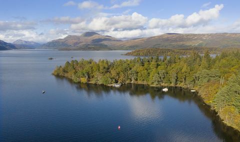 güney loch lomond'un batı kıyısında yer alan yaklaşık 103 dönümlük bir ada satılıktır