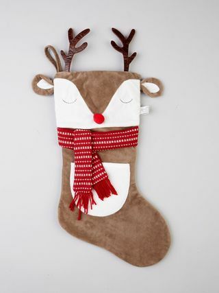 Geyik Boynuzu Noel Çorabı ile Ren geyiği
