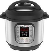 Instant Pot Duo V2 7'si 1 arada Elektrikli Düdüklü Tencere, 6 Qt, 5.7L 1000 W, Fırçalanmış Paslanmaz Çelik / Siyah, 220-240v, Paslanmaz Çelik İç Tencere