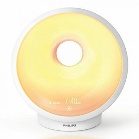 Philips Somneo Sunrise Uyandırma ve Gündoğumu Alarmı ve Gün Batımı Sönük Gece Işığı ile Uyku Terapisi Işığı, Beyaz HF3650 / 60