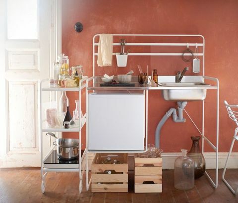 Ikea SUNNERSTA küçük yaşam alanı için mini mutfak