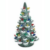 12 inç Işıklı Seramik Noel Ağacı