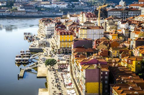 Porto Dom Luís Köprüsü'nden görünümünü