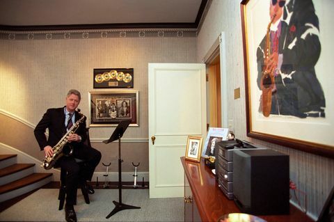 başkan Clinton müzik odası