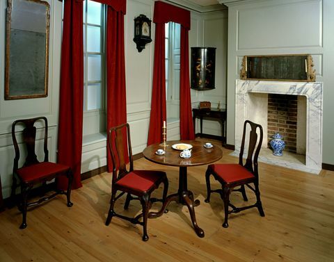 1745 Geffrye Müzesi - 1745'te Chris Ridley tarafından fotoğraflanmış bir salon