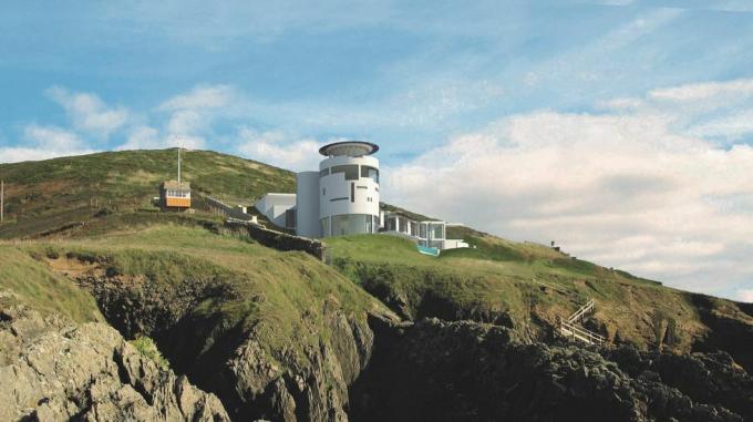 deniz feneri büyük tasarımları, edward short, croyde kuzey devon'da satılık chesil uçurum evi