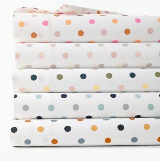 Polka-Dot Percale Levhalar