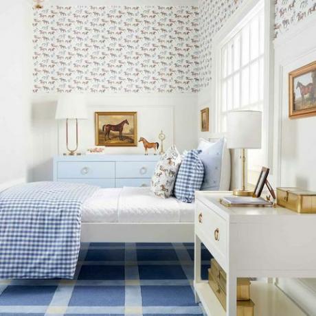 mavi yatak odası