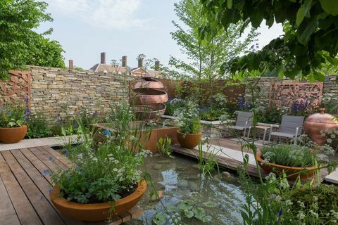 David Neale tarafından tasarlanan Sessiz Havuz Cin Bahçesi - Büyüme Alanı - Chelsea Çiçek Gösterisi 2018