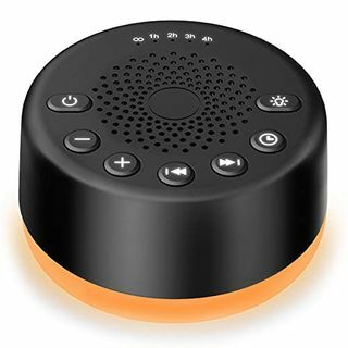 Easysleep Sound Bellek İşlevli 25 Yatıştırıcı Sese Sahip Beyaz Gürültü Makinesi 32 Düzey Ses Düzeyi ve 5 Uyku Zamanlayıcısı Uykuda Rahatlama için AC veya USB ile Güçlendirilmiş (Siyah, Işıklı)