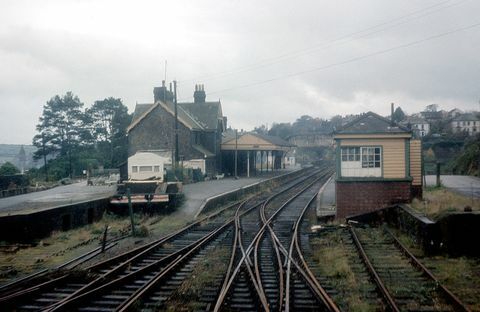tavistock kuzey tren istasyonu, 14 Ocak 1970'de fotoğraflandı