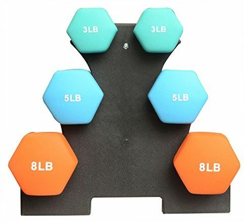 GoFit Çok Amaçlı Halterden [32-Pound Standlı Set]