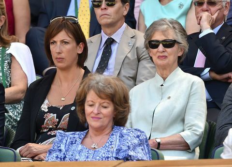 Miranda Hart ve annesi Diana (Dee) Hart Dyke - Wimbledon Tenis, 2014