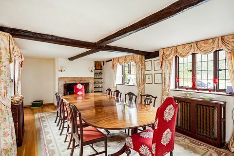 Crockham House - Westerham - Kent - yemek odası - Humberts