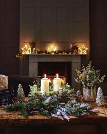 Sainsbury'nin Ev Kış Kabin Süslemeleri - Noel-şömine
