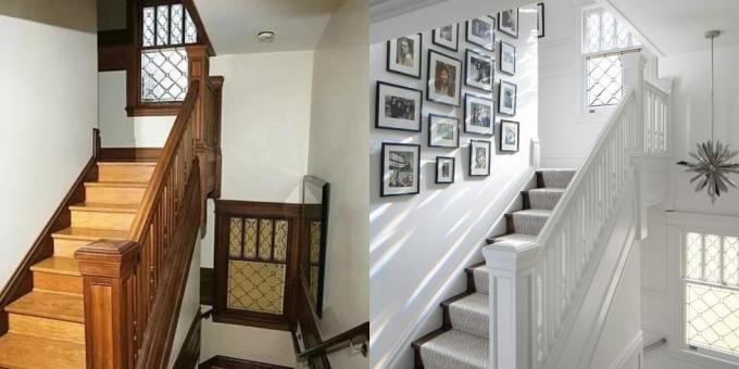 bir evde bir merdiven